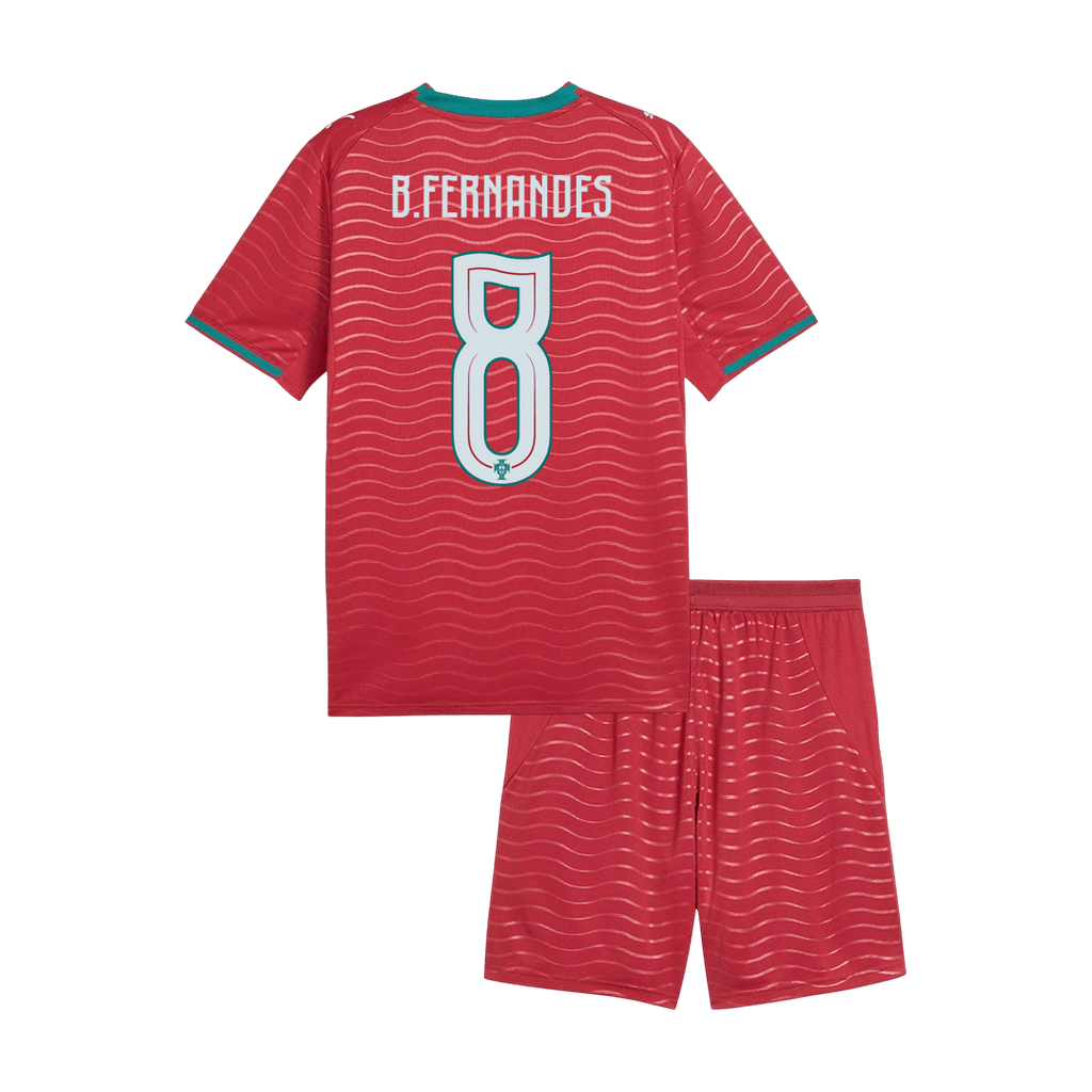Portugal Kinder Heimtrikot 2-teilig Set 2026B. FERNANDES #8