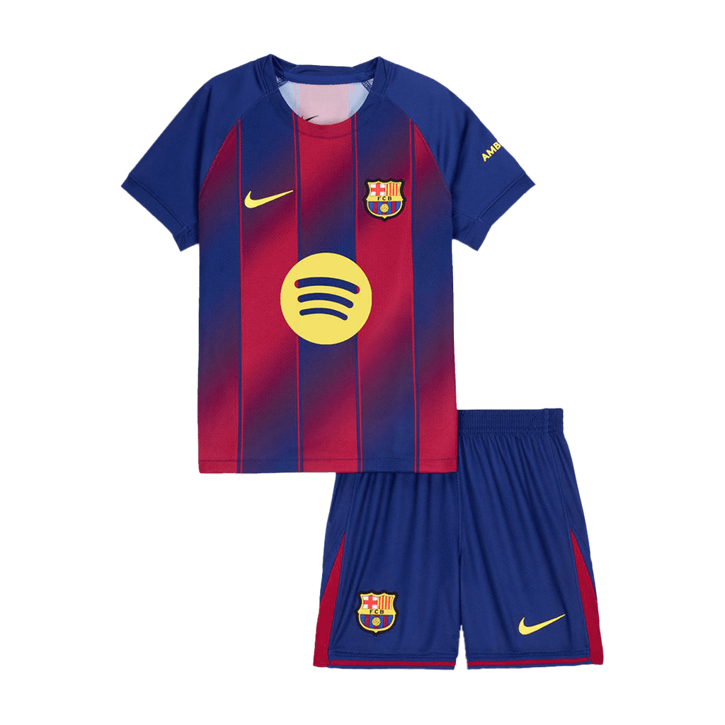 Barcelona Kinder Heimtrikot 2-teilig Set 2025/26