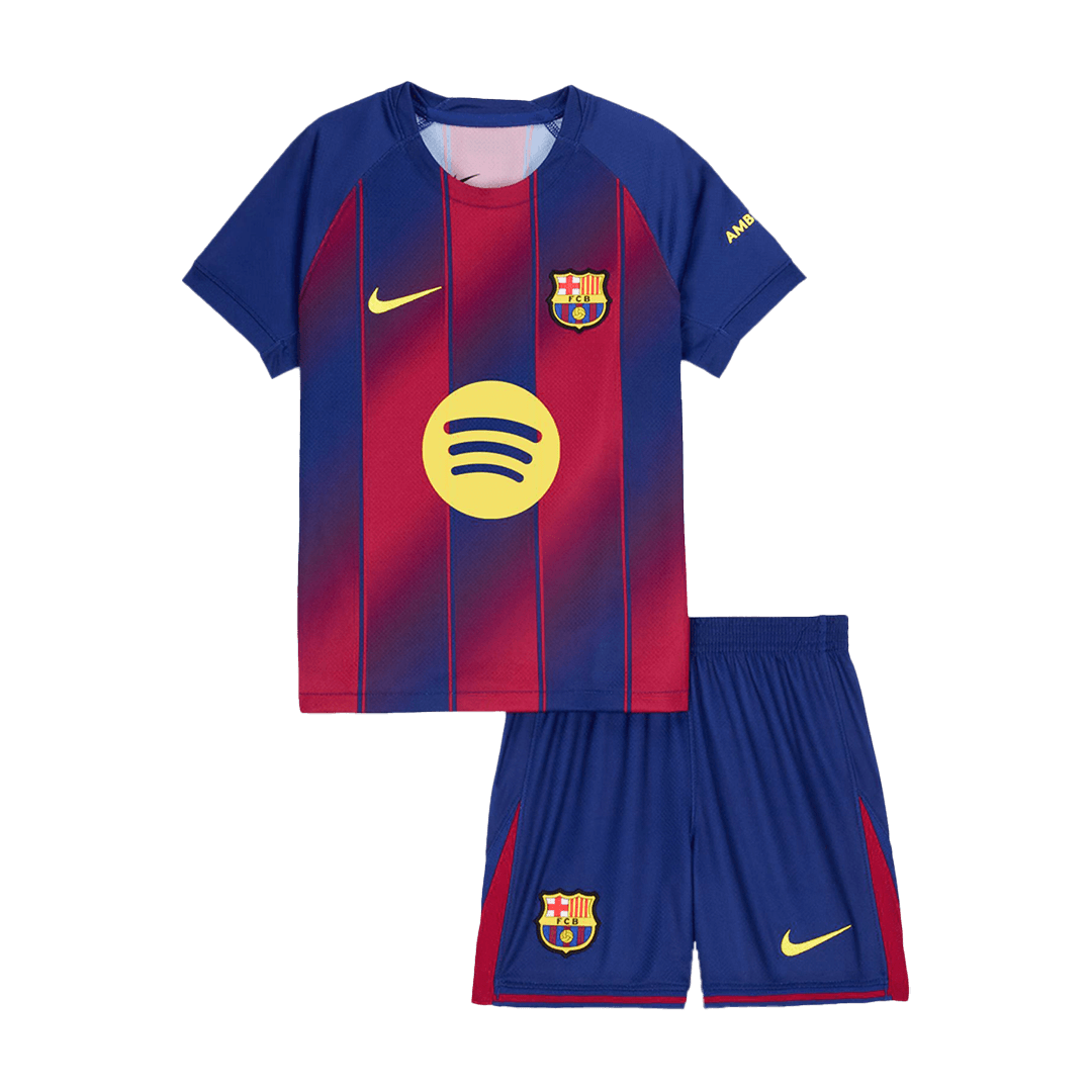 Barcelona Kinder Heimtrikot 2-teilig Set 2025/26