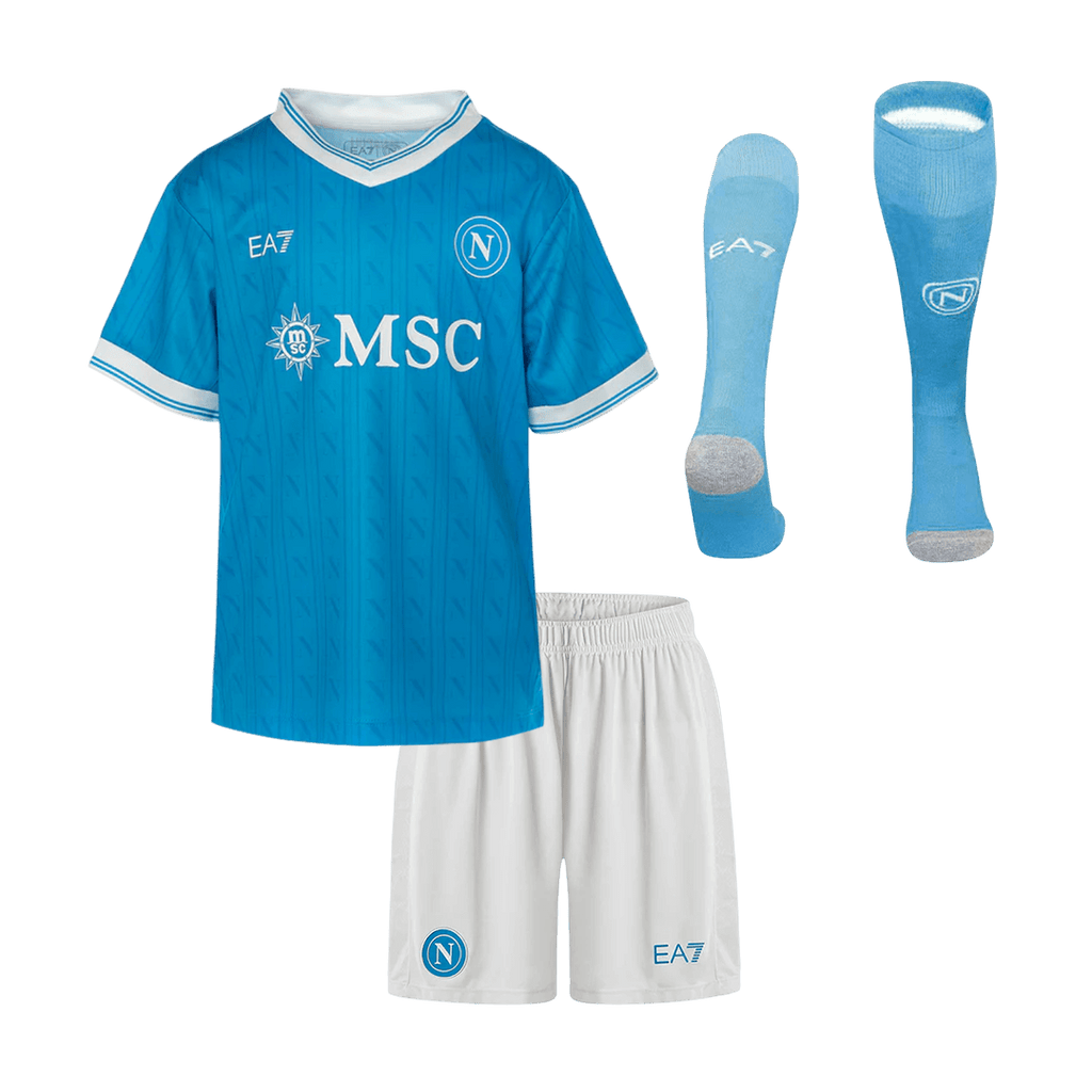 Napoli Kinder Heimtrikot 3-teilig Set 2025/26