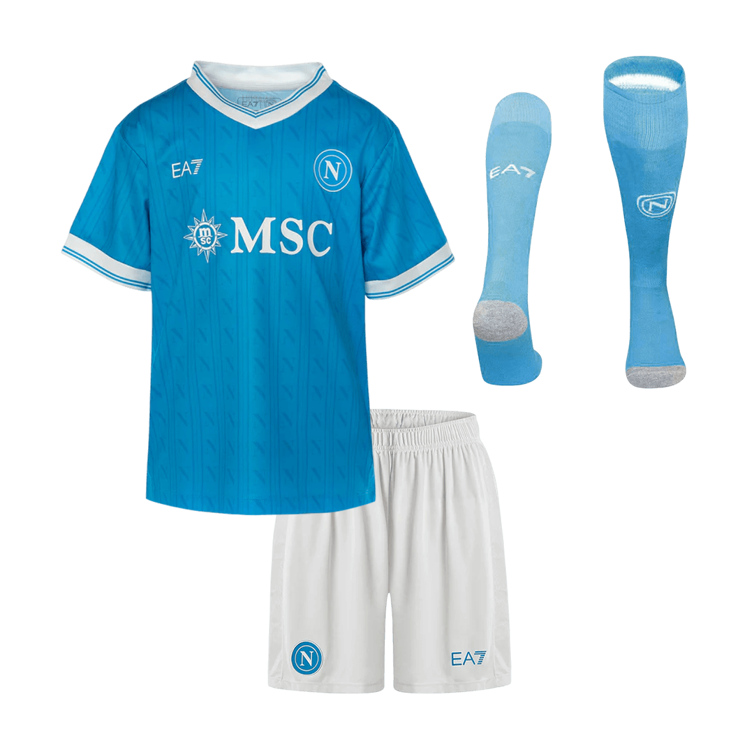Napoli Kinder Heimtrikot 3-teilig Set 2025/26