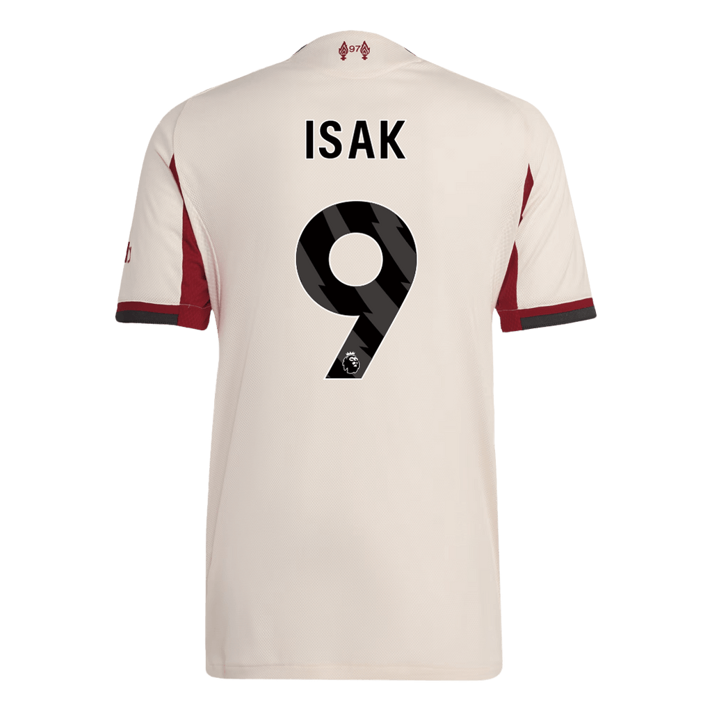 Liverpool Auswärtstrikot 2025/26 Spieler-Version ISAK ##9