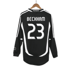 Real Madrid Retro Auswärtstrikot Langarm 2006/07 BECKHAM #23