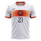 Netherlands Auswärtstrikot 2026 Spieler-Version F.DE JONG #21