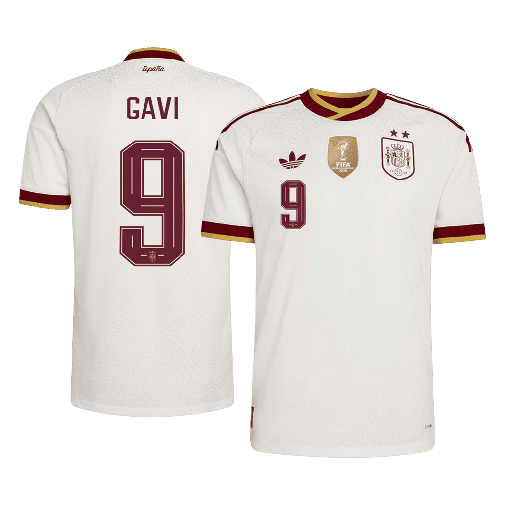 Spain Auswärtstrikot 2026 Spieler-Version GAVI #9