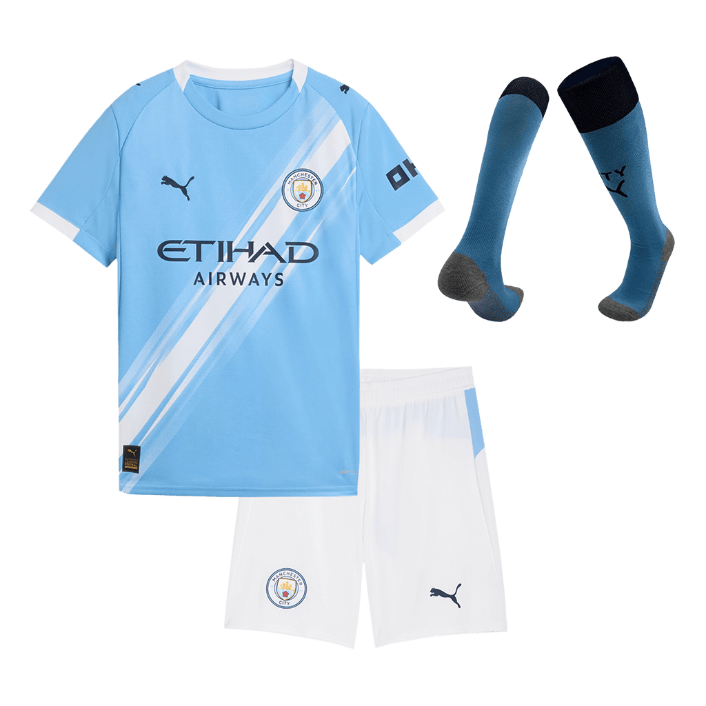 Manchester City Kinder Heimtrikot 3-teilig Set 2025/26