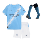 Manchester City Kinder Heimtrikot 3-teilig Set 2025/26
