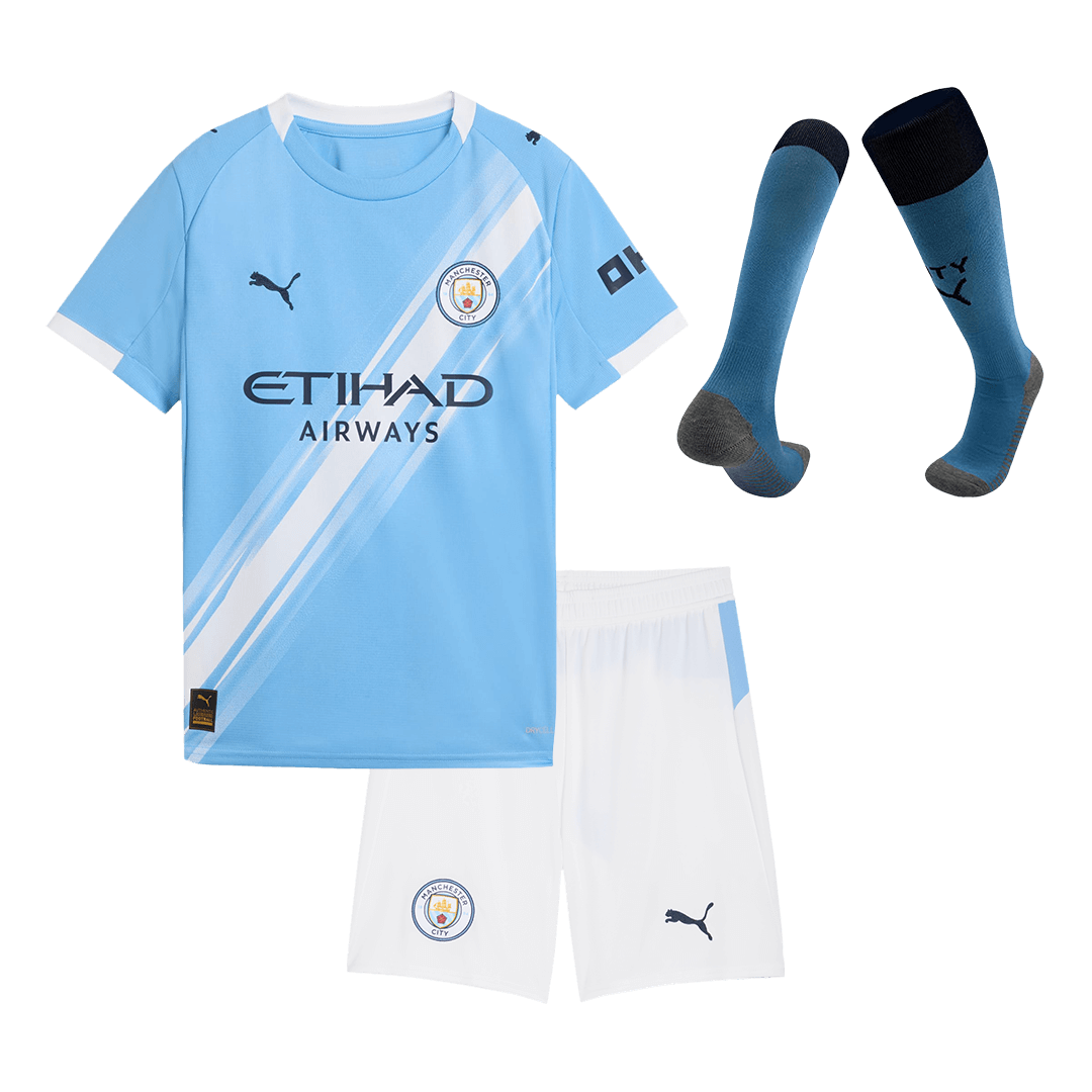 Manchester City Kinder Heimtrikot 3-teilig Set 2025/26