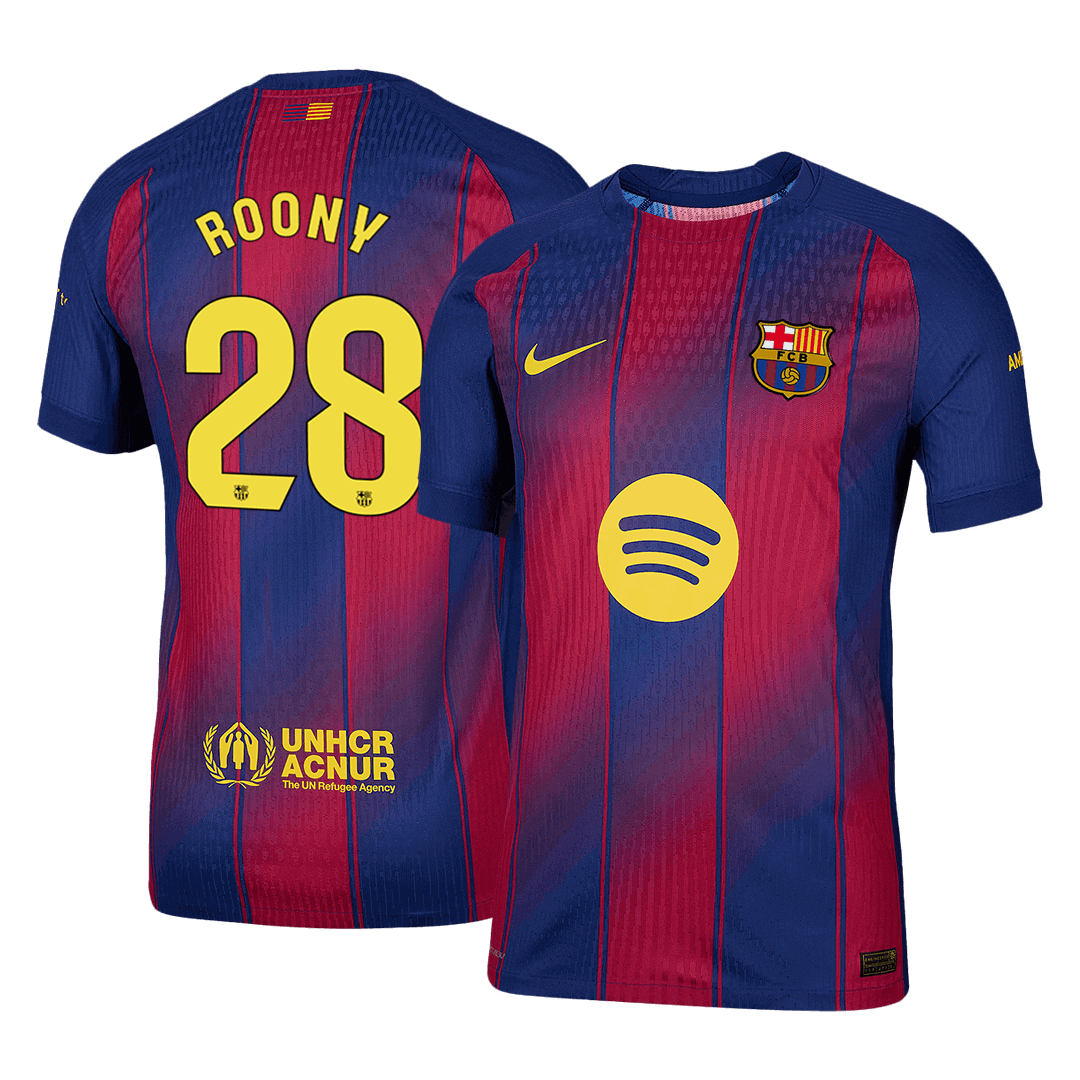 Barcelona Heimtrikot 2025/26 Spieler-Version ROONY #28