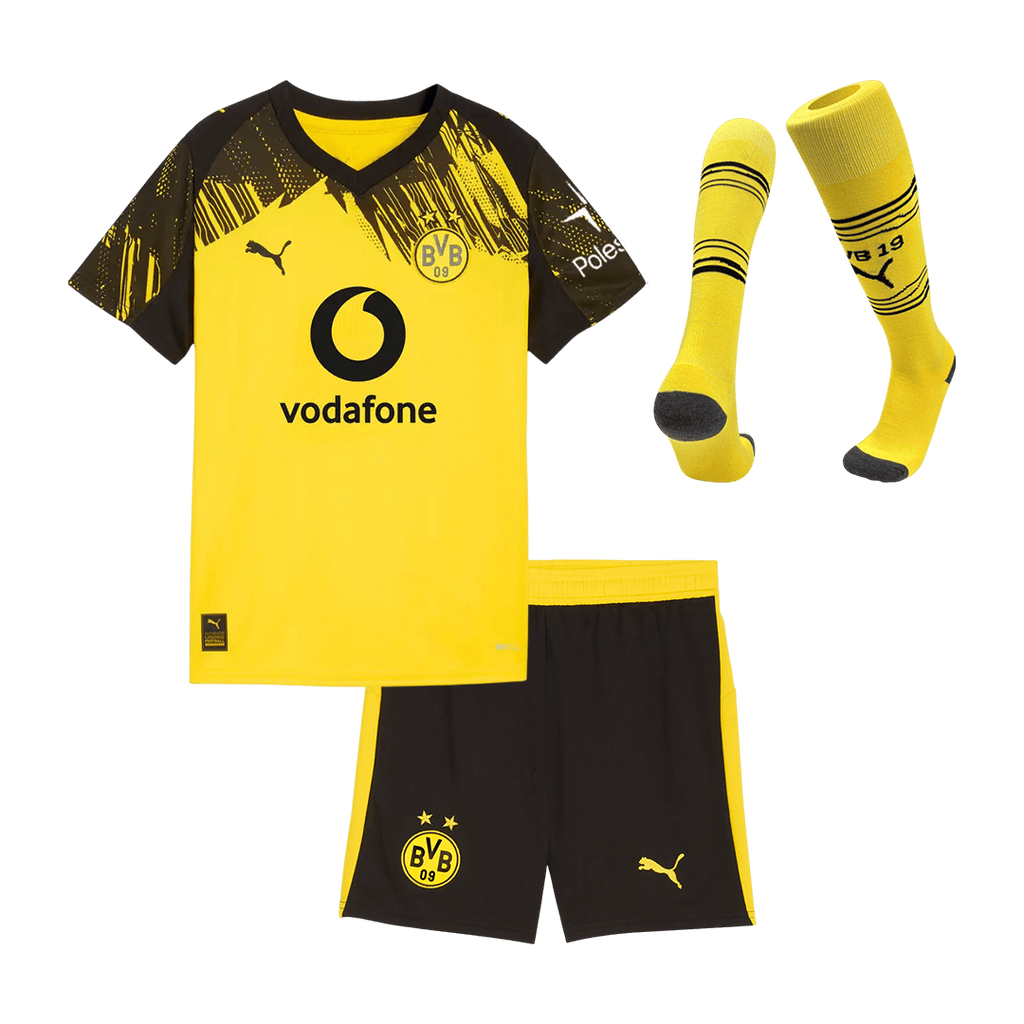 Dortmund Kinder Heimtrikot 3-teilig Set 2025/26