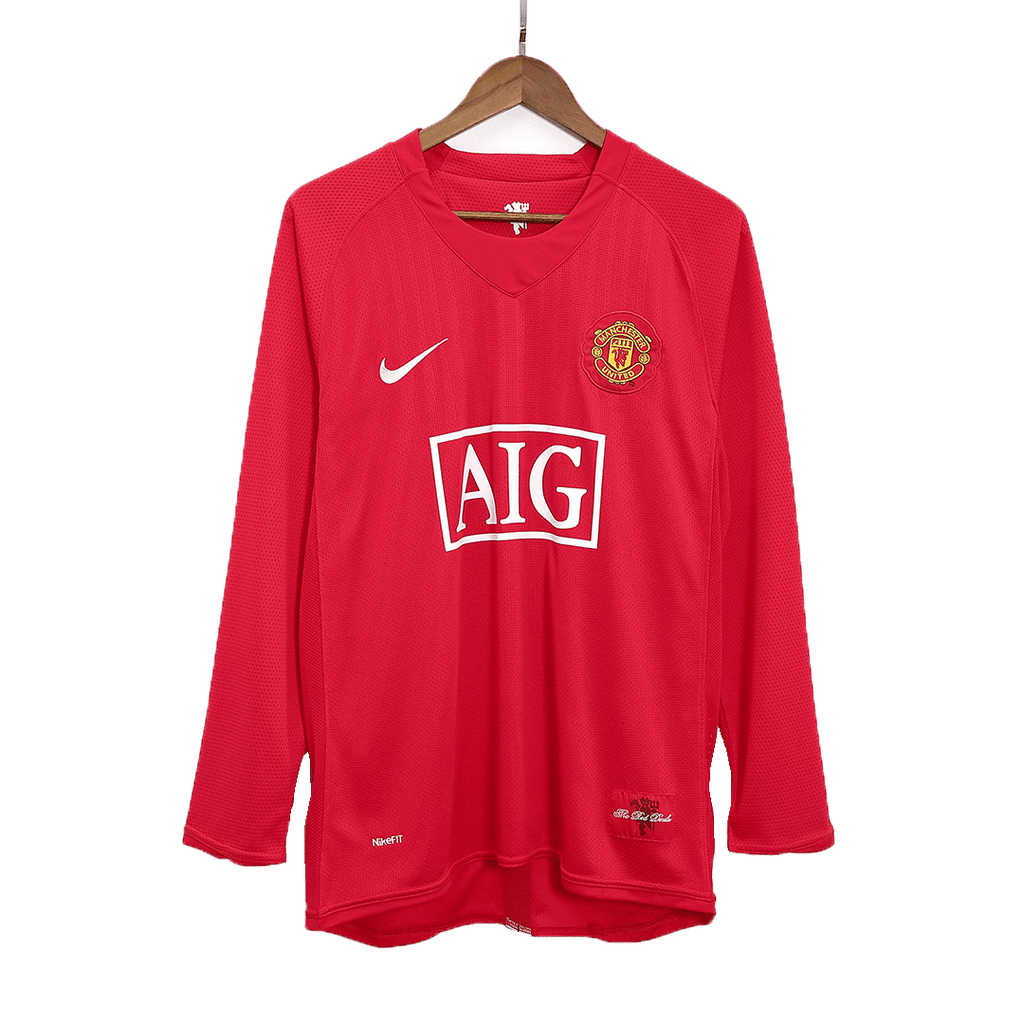 Manchester United Retro Heimtrikot Langarm 2007/08