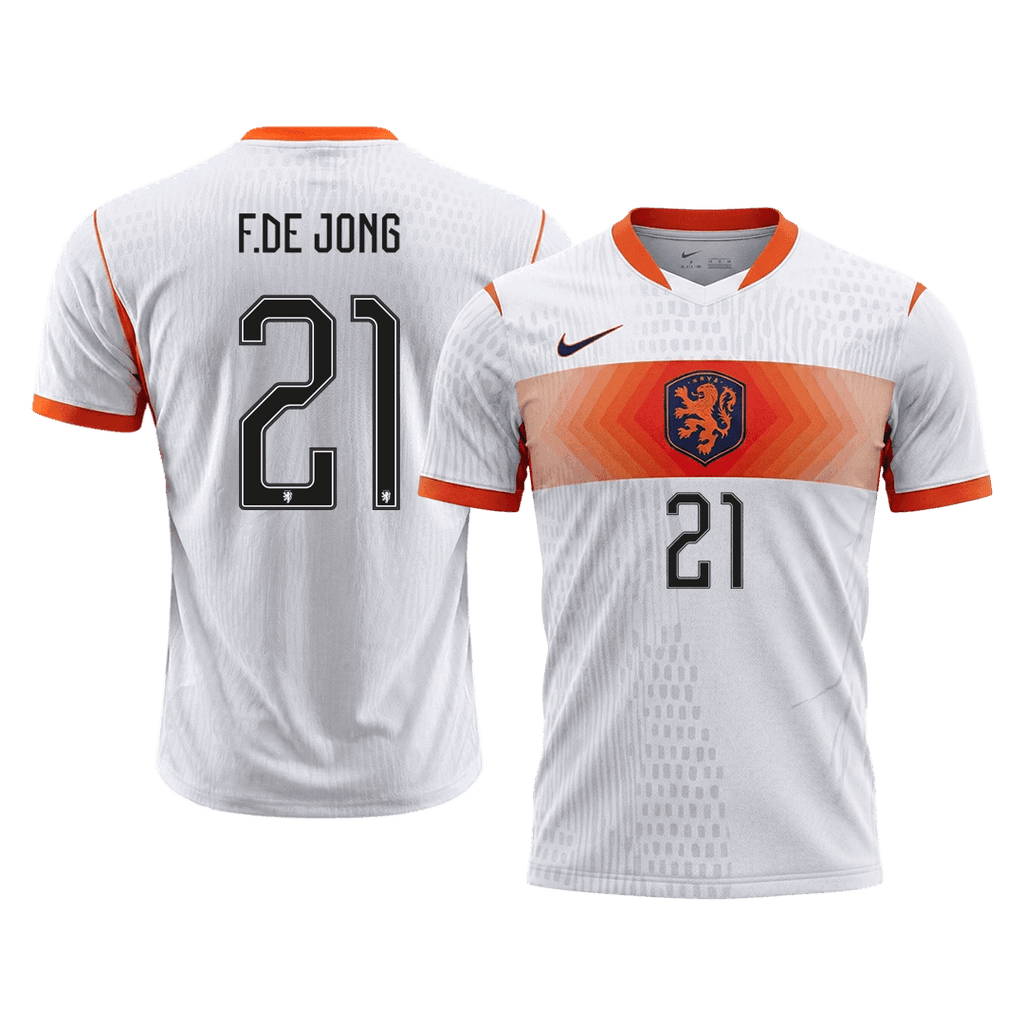 Netherlands Auswärtstrikot 2026 Spieler-Version F.DE JONG #21