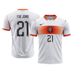 Netherlands Auswärtstrikot 2026 Spieler-Version F.DE JONG #21