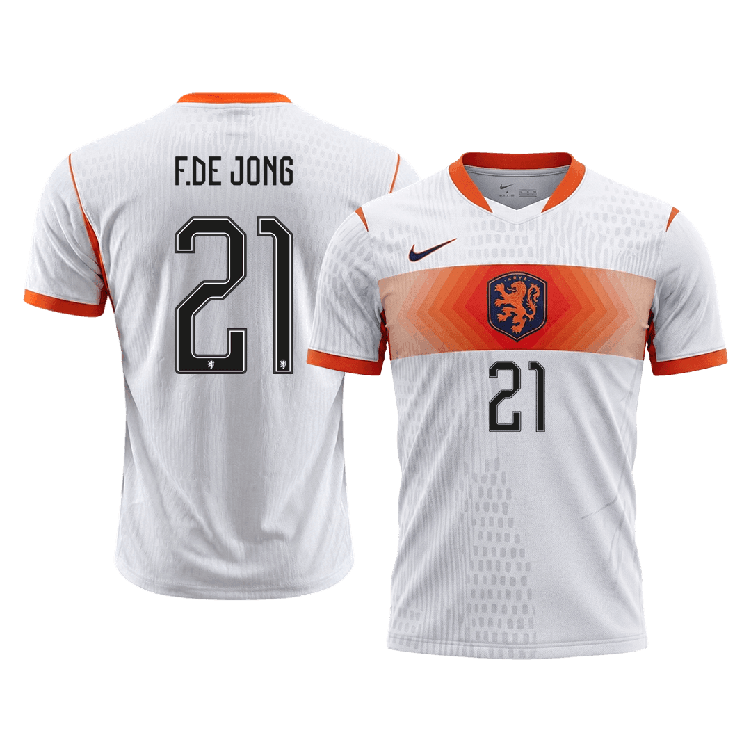 Netherlands Auswärtstrikot 2026 Spieler-Version F.DE JONG #21