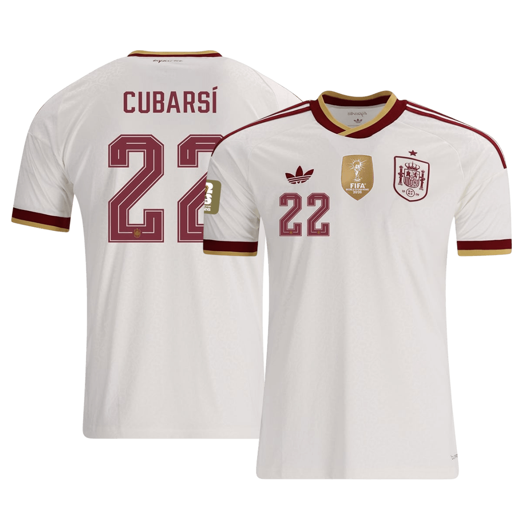 Spain Auswärtstrikot 2026 Fan-Version CUBARSÍ #22
