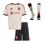Liverpool Kinder Auswärtstrikot 3-teilig Set 2025/26