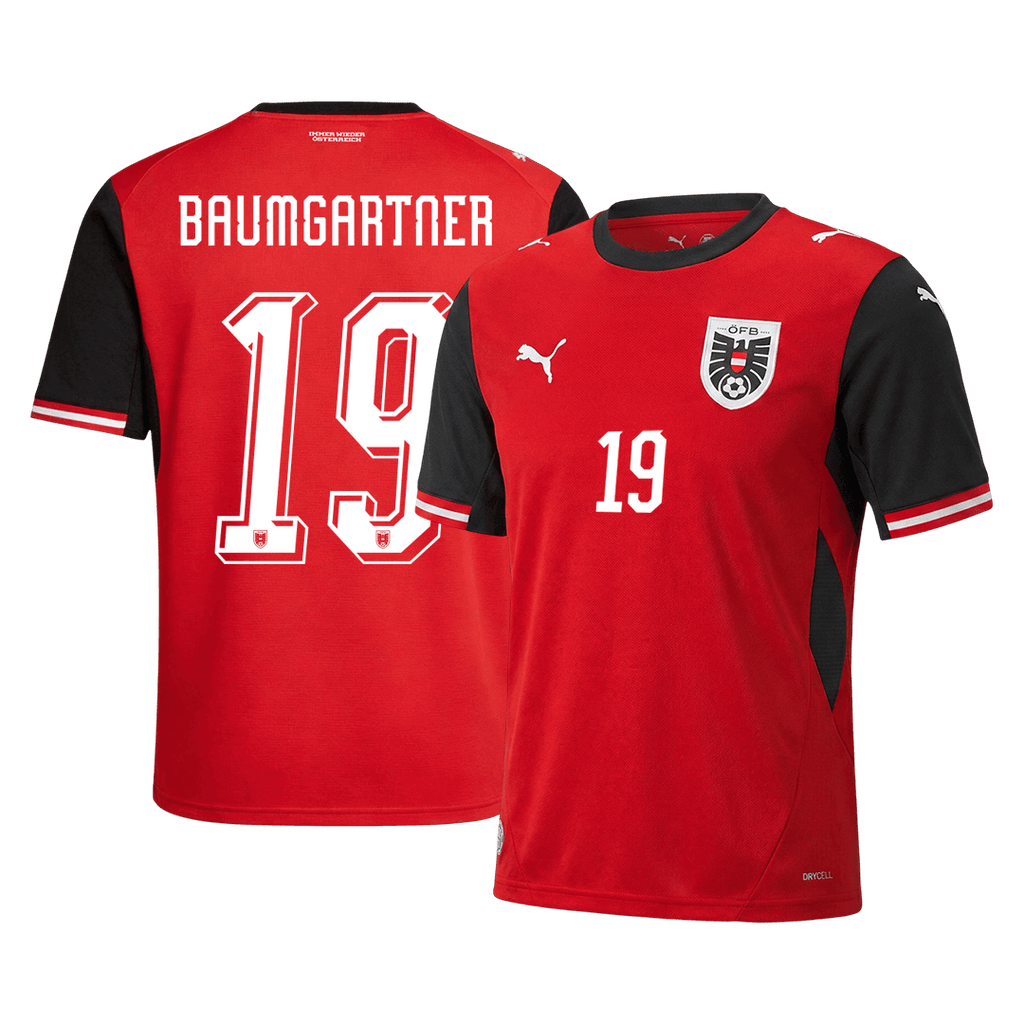 Österreich Heimtrikot 2026 Fan-Version BAUMGARTNER #19
