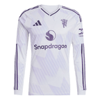 Manchester United Auswärtstrikot Langarm 2025/26 Fan-Version