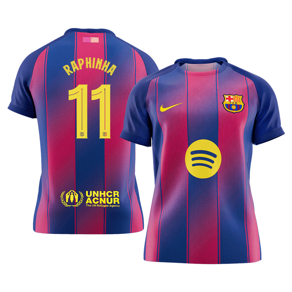 Barcelona Heimtrikot 2025/26 Fan-Version RAPHINHA #11 UCL