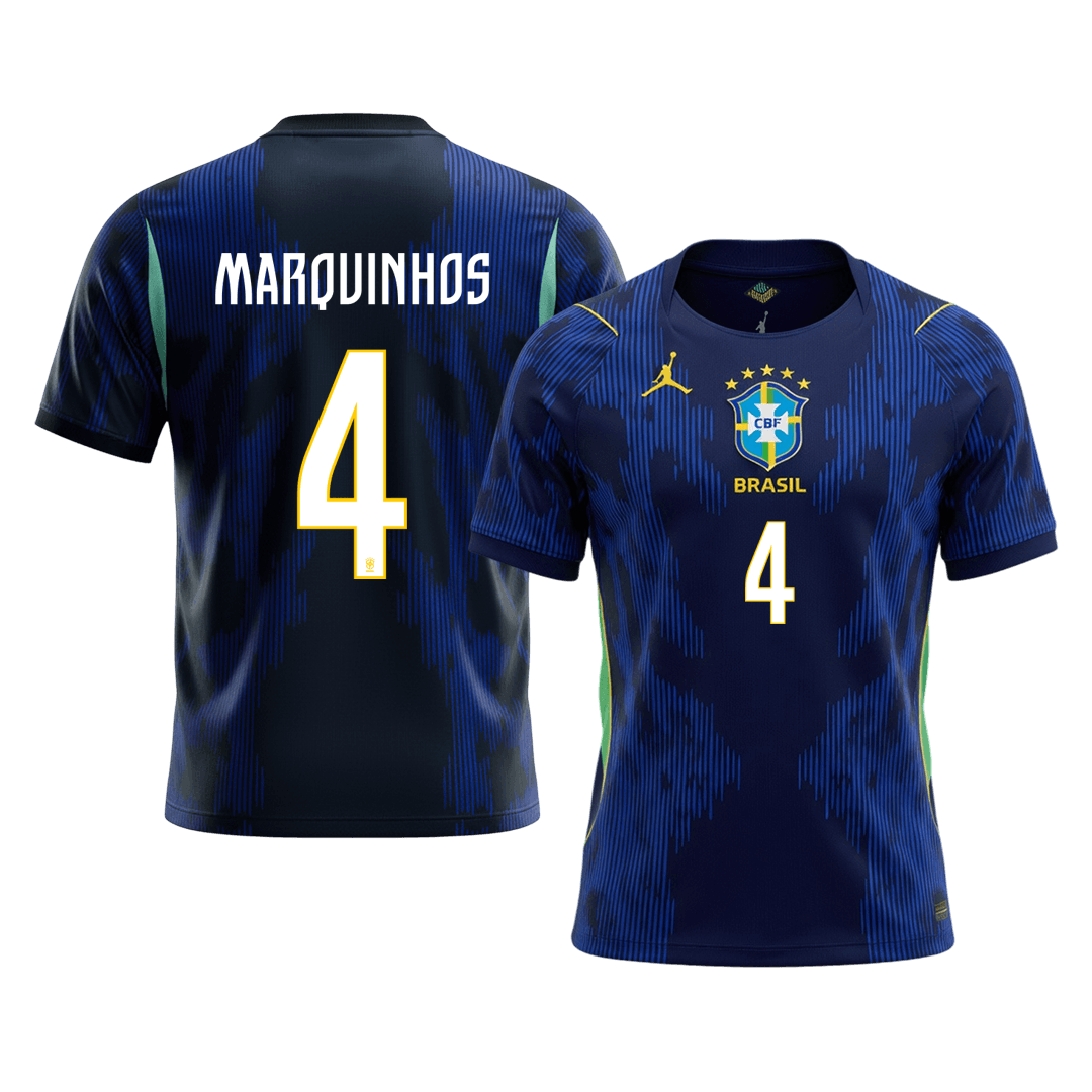 Brazil Auswärtstrikot 2026 Fan-Version MARQUINHOS #4