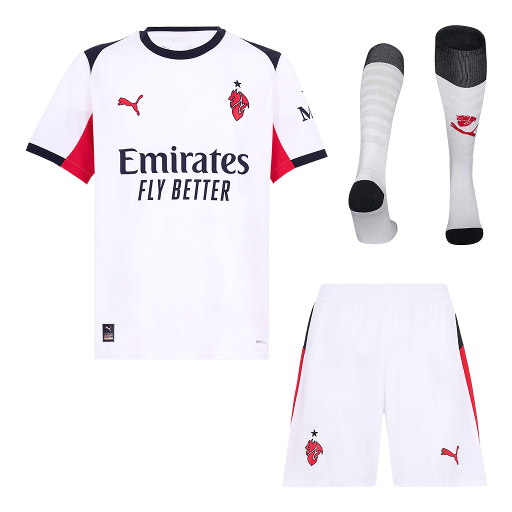 AC Milan Herren Auswärtstrikot Fan Version 3-teilig 2025/26