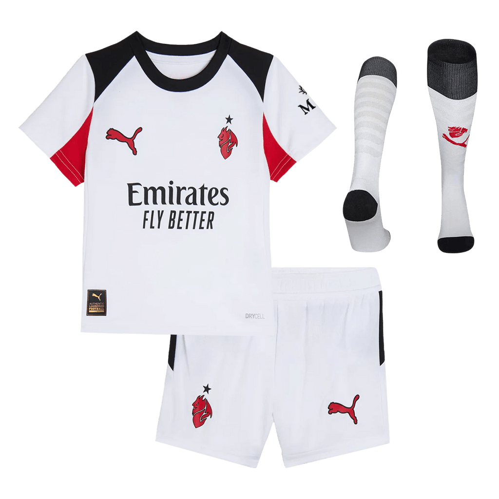 AC Milan Kinder Auswärtstrikot 3-teilig Set 2025/26