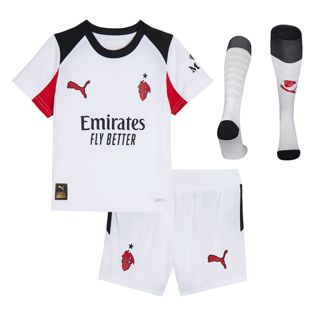 AC Milan Kinder Auswärtstrikot 3-teilig Set 2025/26
