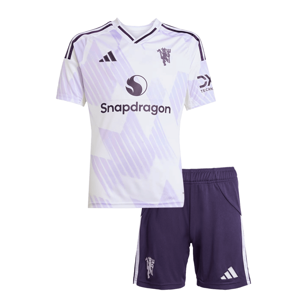 Manchester United Kinder Auswärtstrikot 2-teilig Set 2025/26