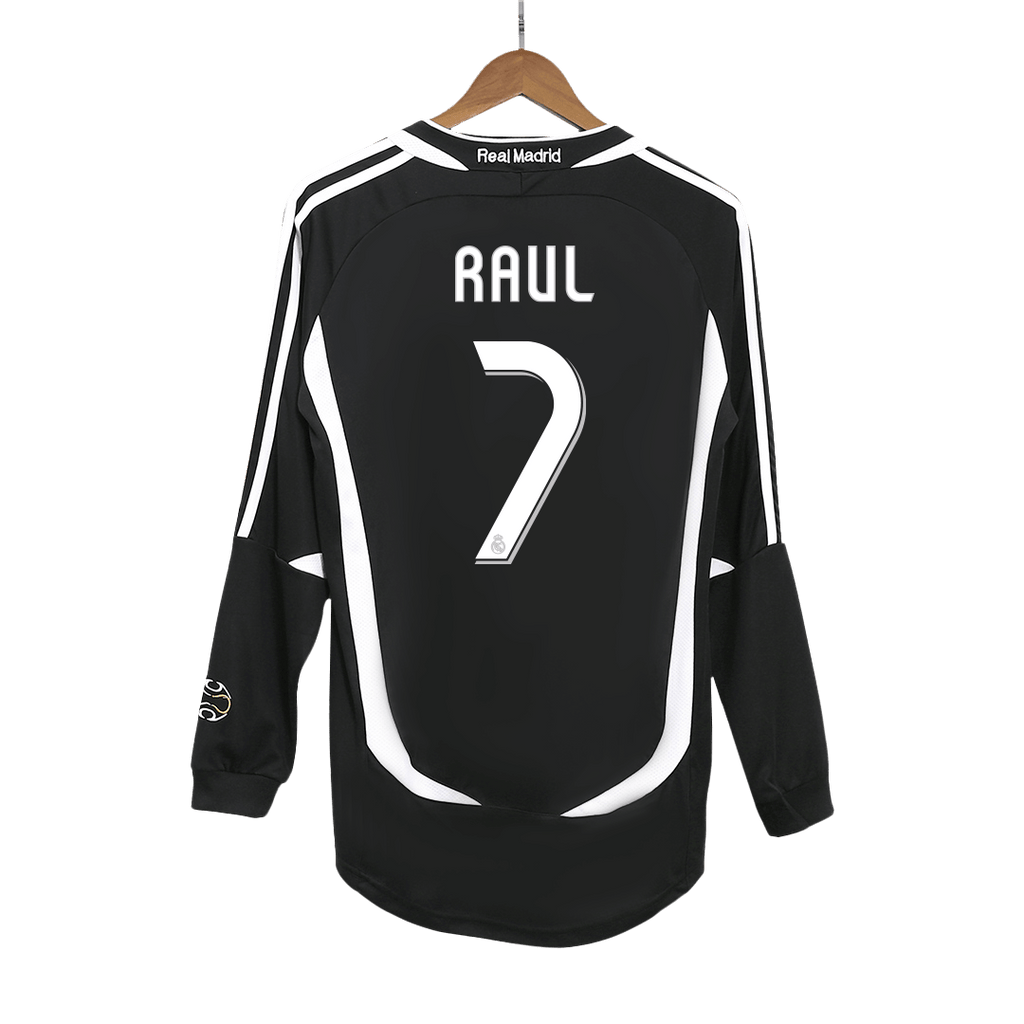 Real Madrid Retro Auswärtstrikot Langarm 2006/07 RAUL #7
