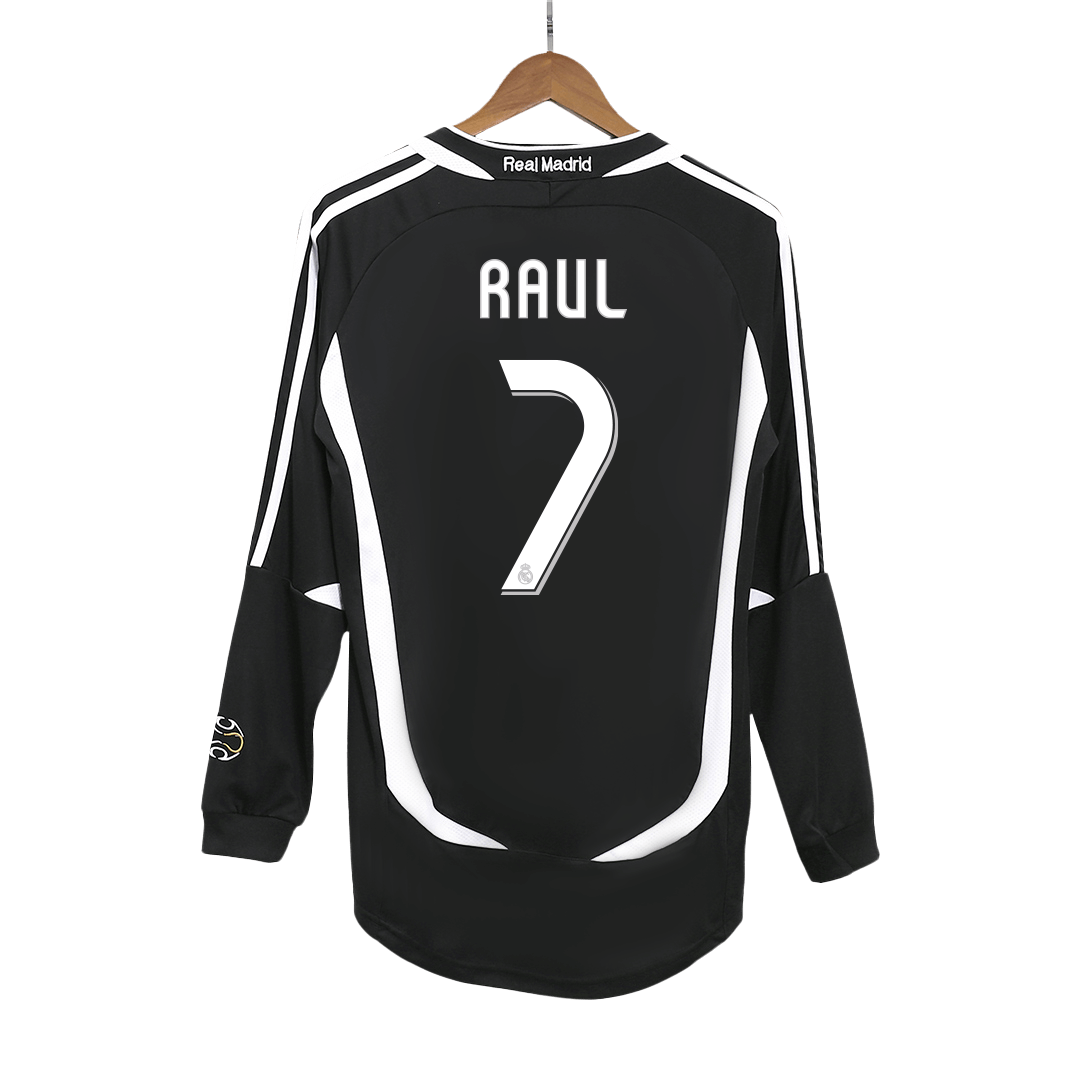 Real Madrid Retro Auswärtstrikot Langarm 2006/07 RAUL #7