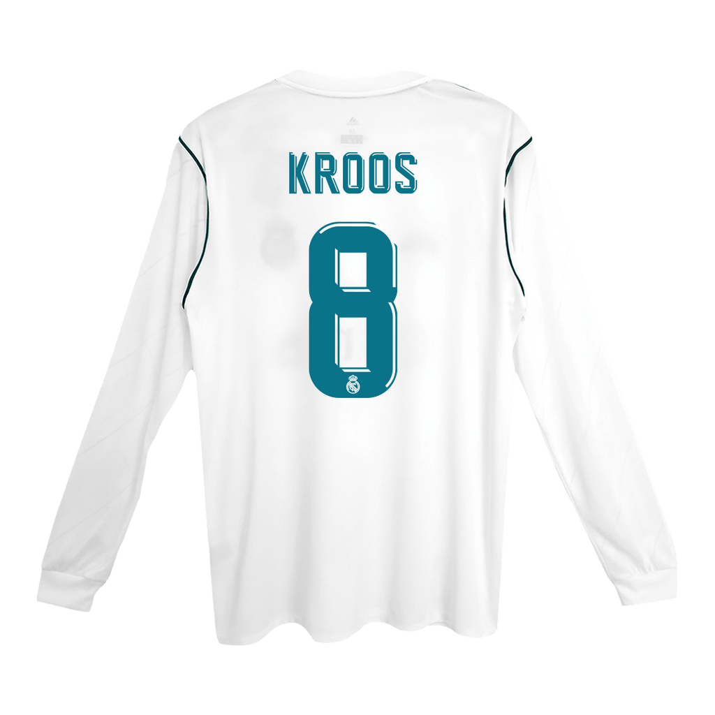 Real Madrid Retro Heimtrikot Langarm 2017/18 KROOS #8