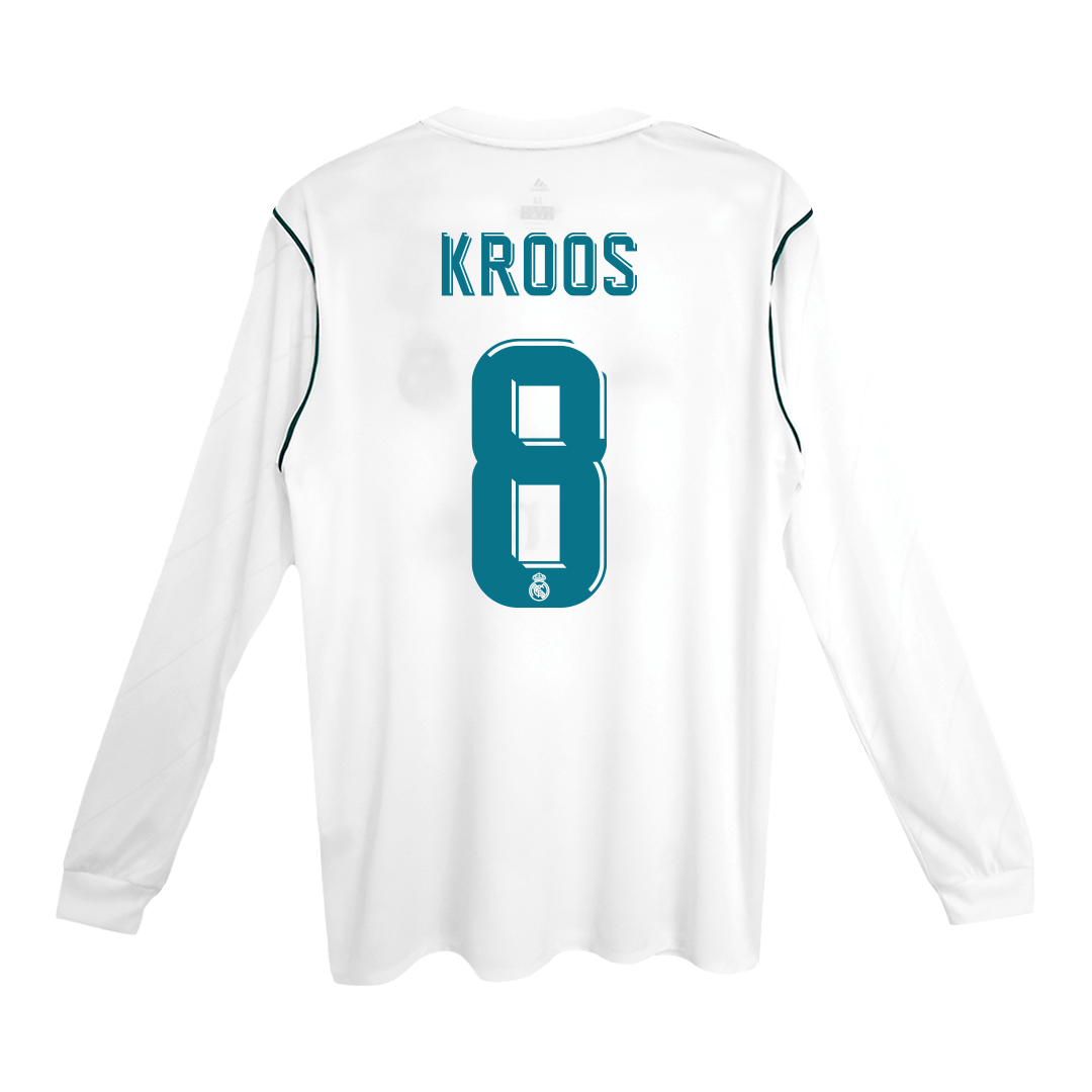 Real Madrid Retro Heimtrikot Langarm 2017/18 KROOS #8