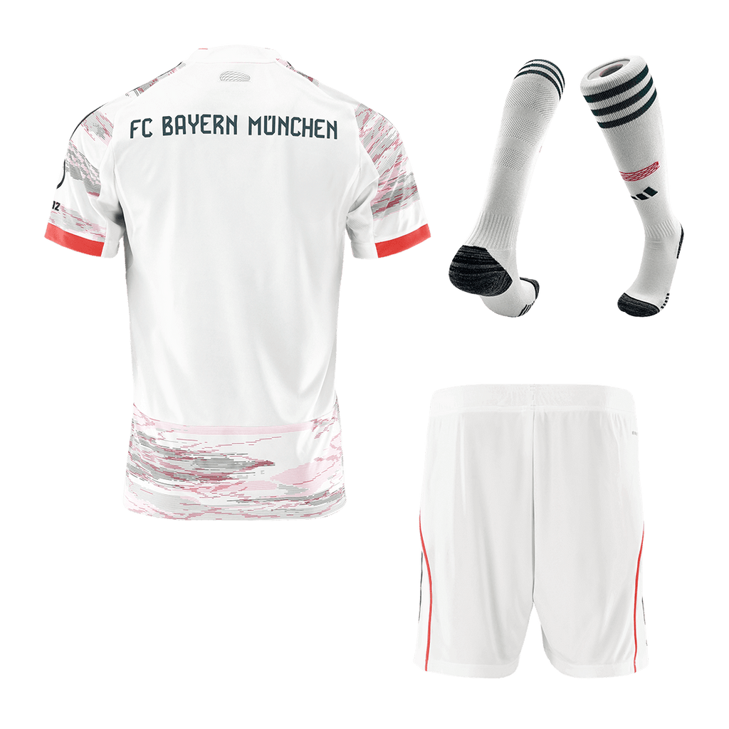 Bayern München Herren Auswärtstrikot Fan Version 3-teilig 2025/26
