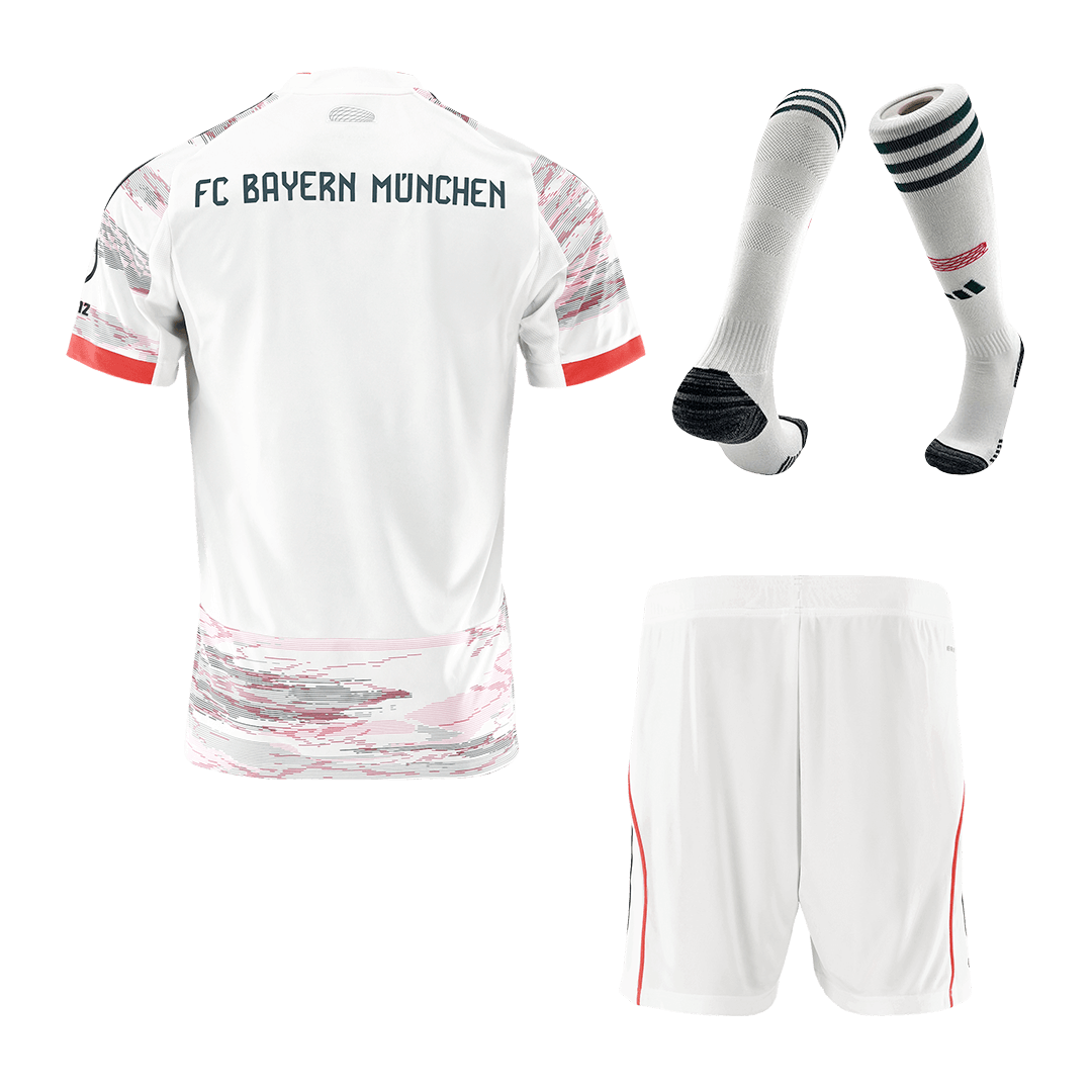 Bayern München Herren Auswärtstrikot Fan Version 3-teilig 2025/26