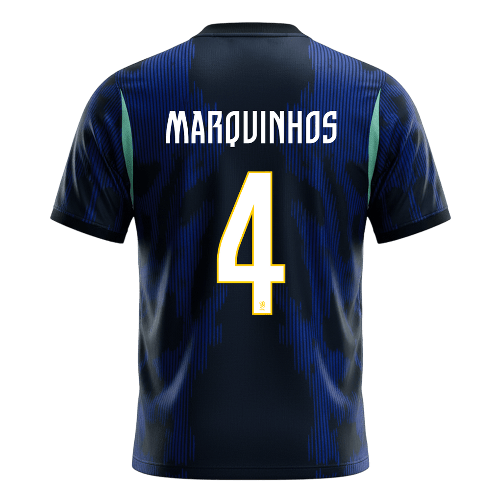 Brazil Auswärtstrikot 2026 Fan-Version MARQUINHOS #4