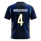 Brazil Auswärtstrikot 2026 Fan-Version MARQUINHOS #4