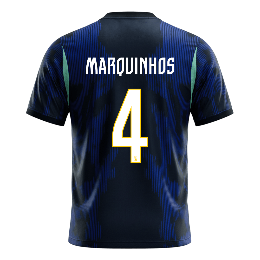 Brazil Auswärtstrikot 2026 Fan-Version MARQUINHOS #4
