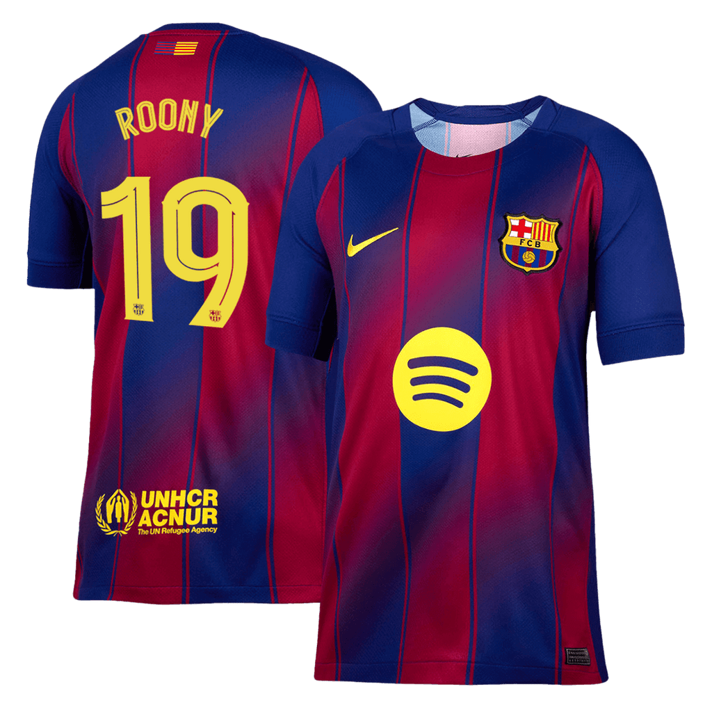 Barcelona Heimtrikot 2025/26 Fan-Version ROONY #19 UCL