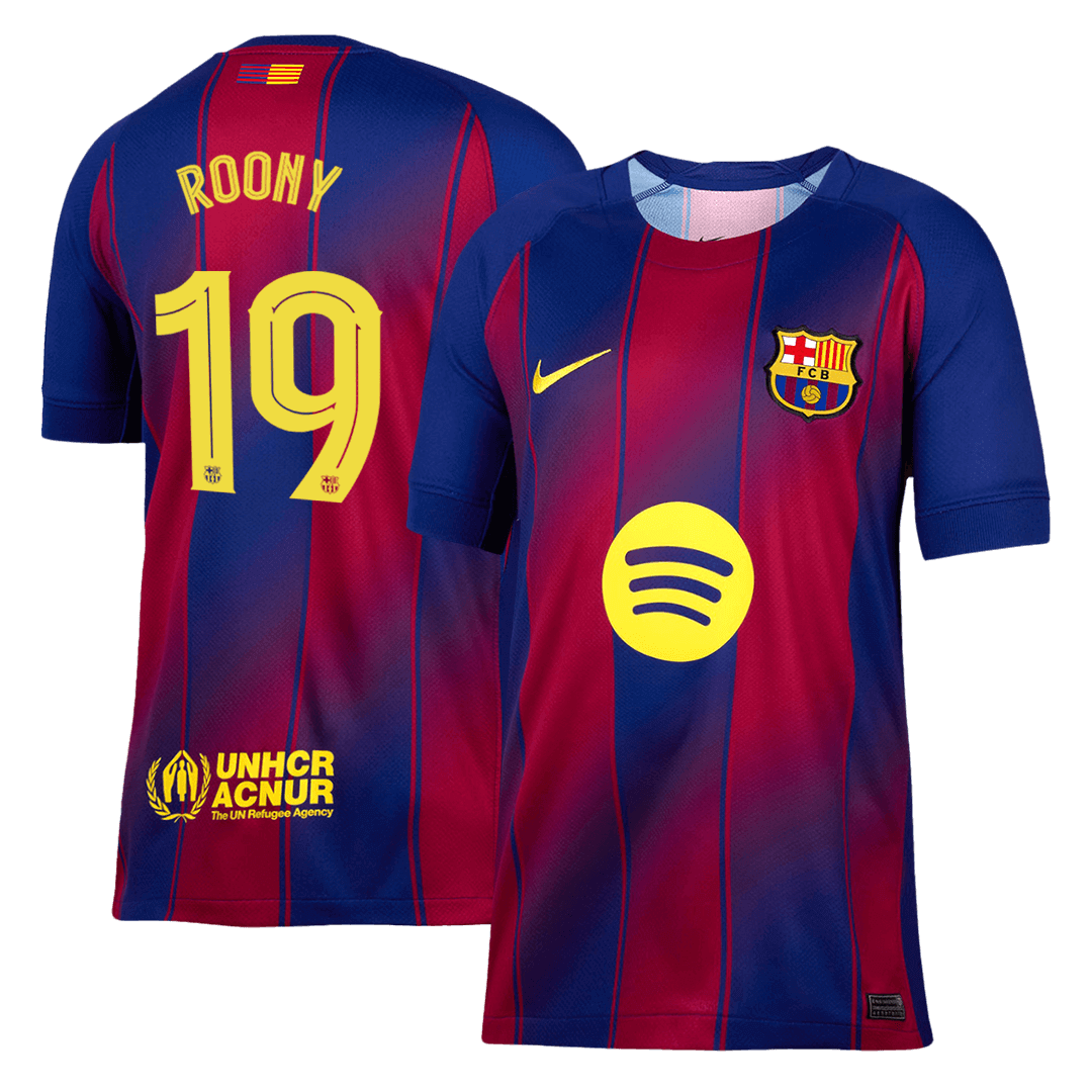 Barcelona Heimtrikot 2025/26 Fan-Version ROONY #19 UCL