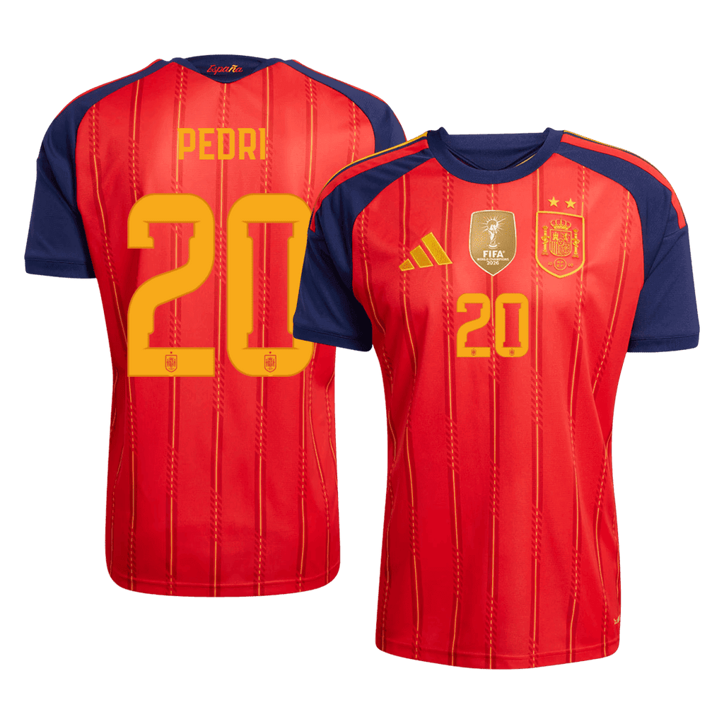Spain Heimtrikot 2026 Fan-Version PEDRI #20