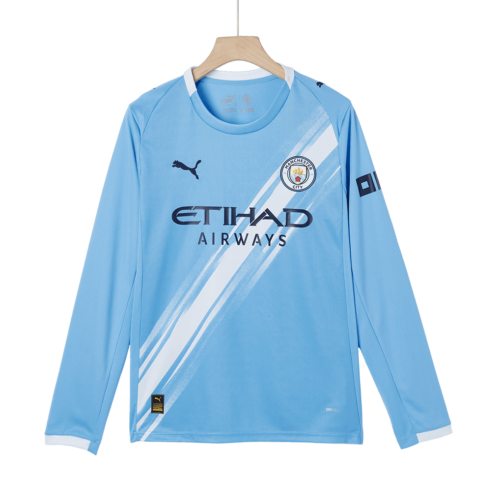 Manchester City Heimtrikot Langarm 2025/26 Fan-Version