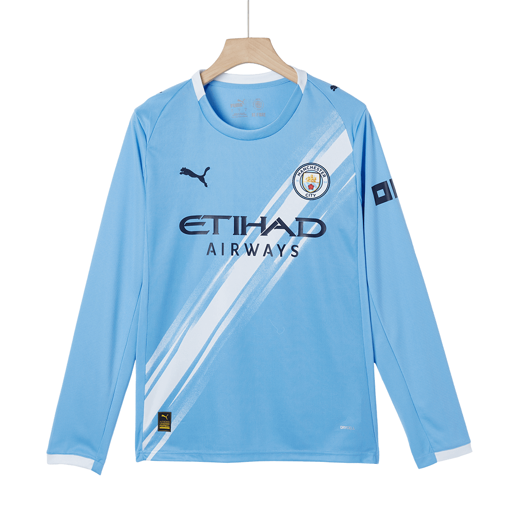 Manchester City Heimtrikot Langarm 2025/26 Fan-Version