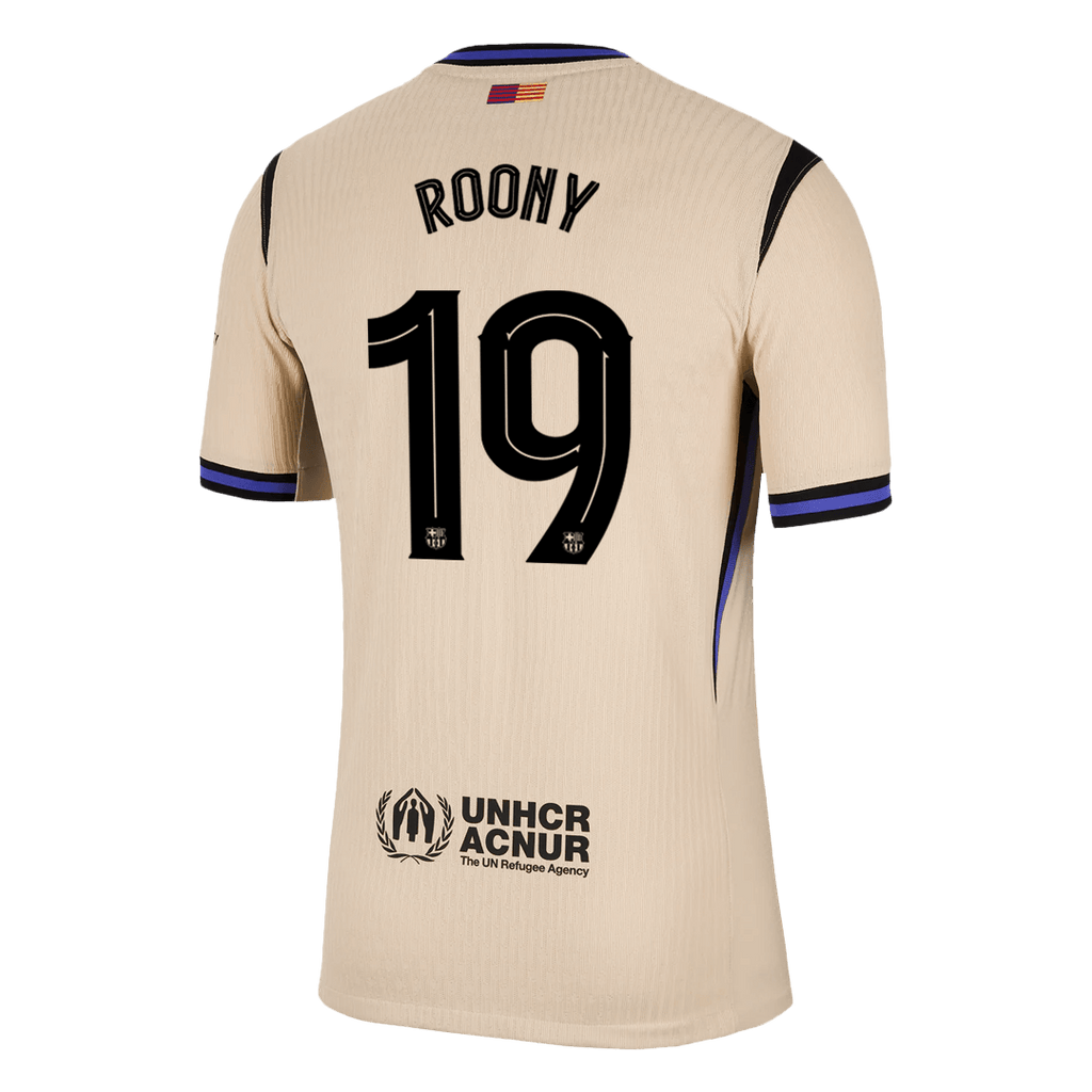 Barcelona Auswärtstrikot 2025/26 Spieler-Version ROONY #19 UCL