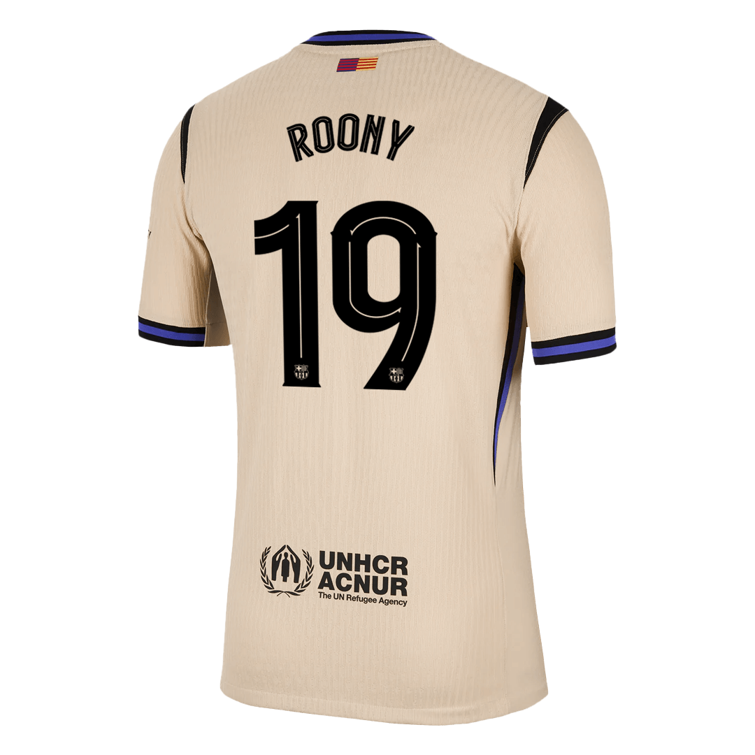 Barcelona Auswärtstrikot 2025/26 Spieler-Version ROONY #19 UCL