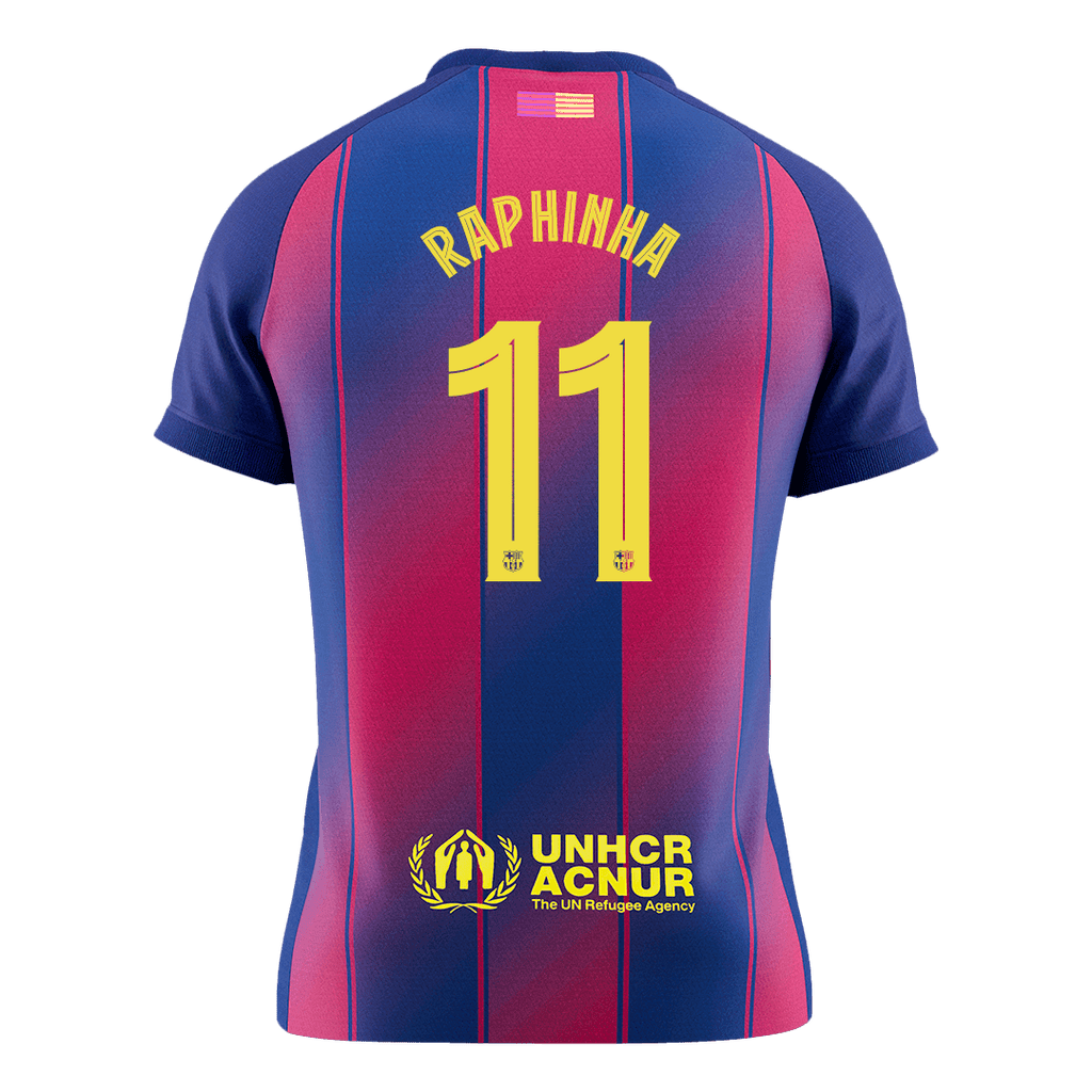 Barcelona Heimtrikot 2025/26 Fan-Version RAPHINHA #11 UCL