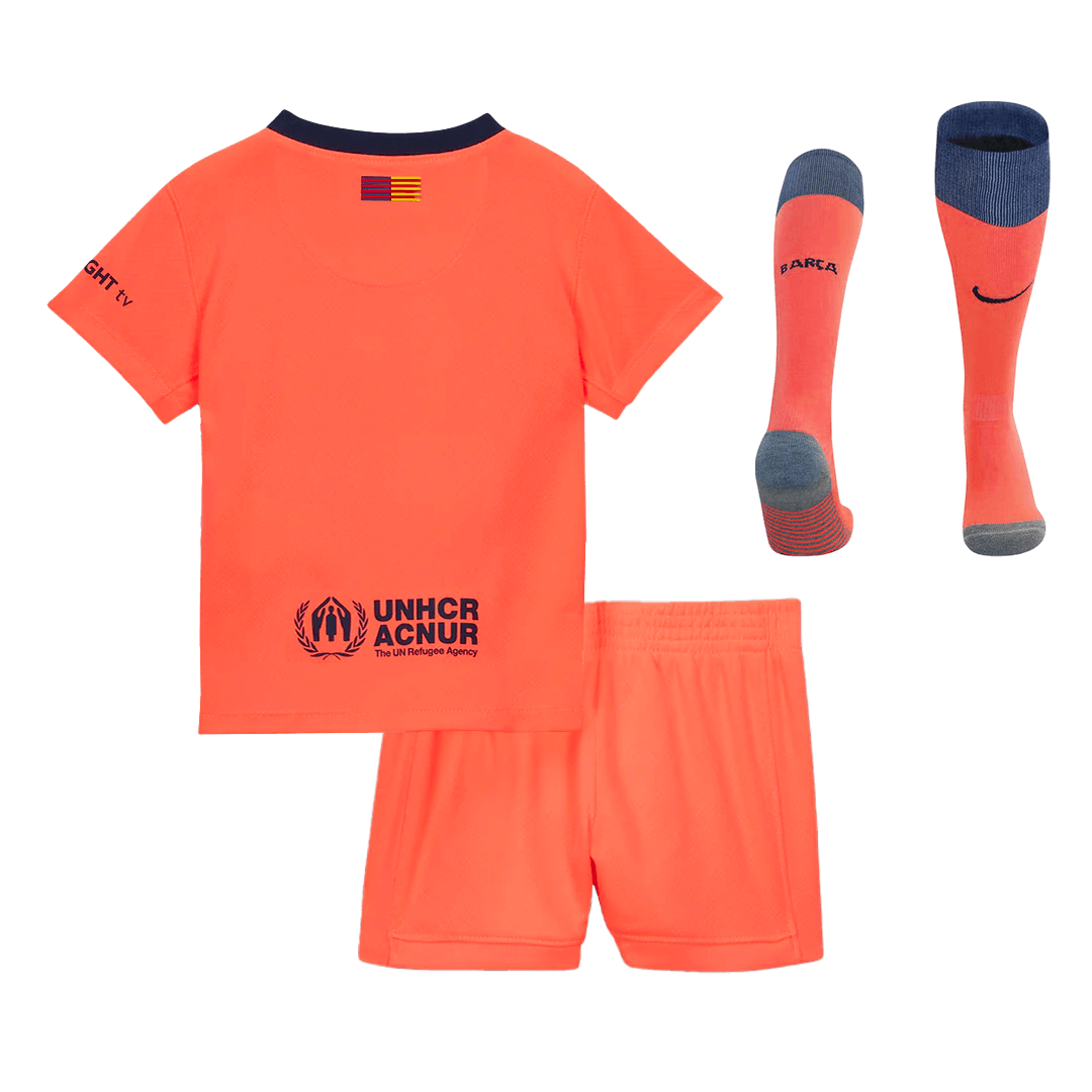 Barcelona Kinder Ausweichtrikot 3-teilig Set 2025/26