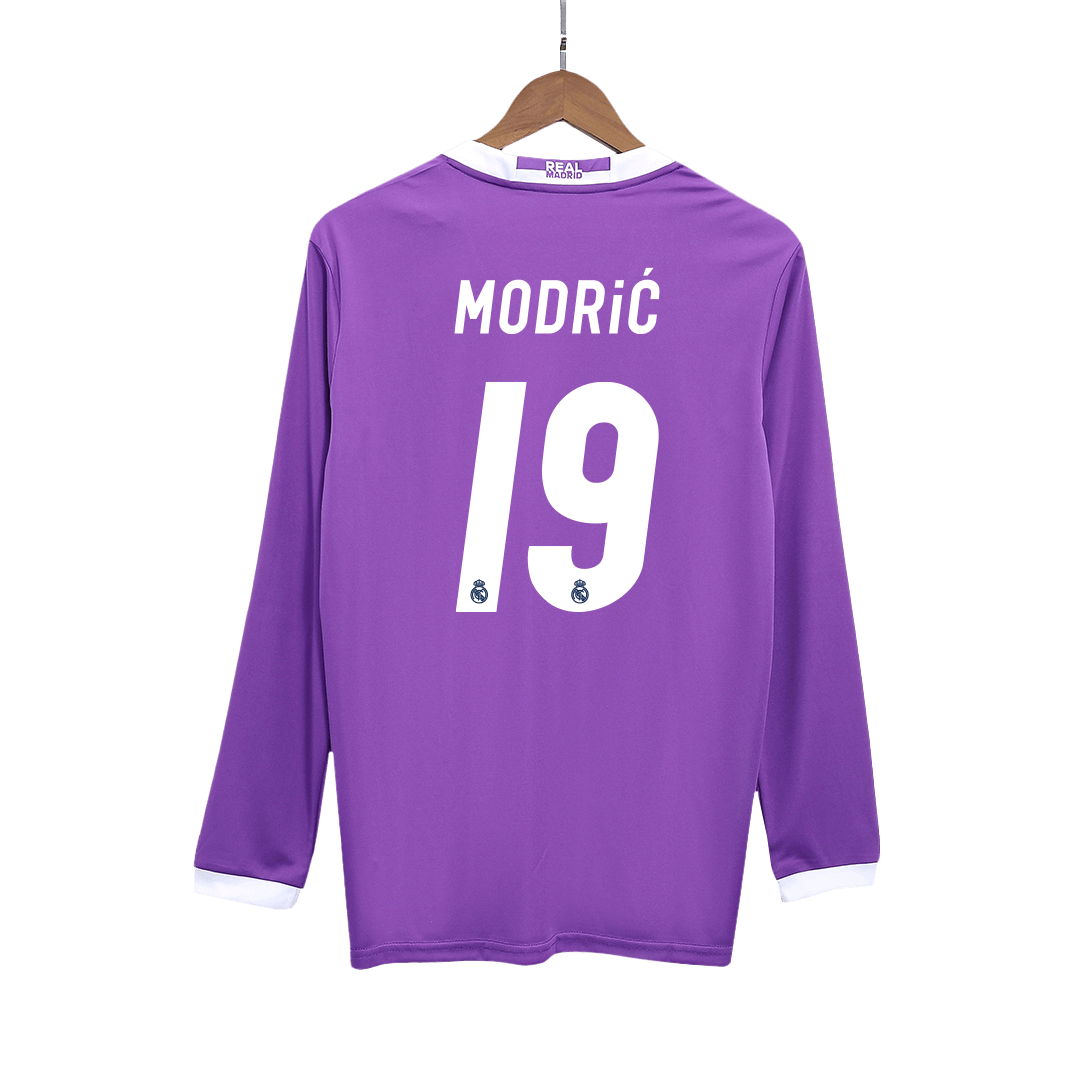 Real Madrid Retro Auswärtstrikot Langarm 2016/17 MODRIĆ #19