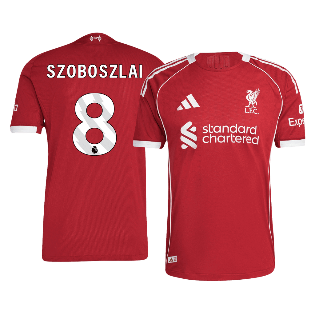 Liverpool Heimtrikot 2025/26 Spieler-Version SZOBOSZLAI #8