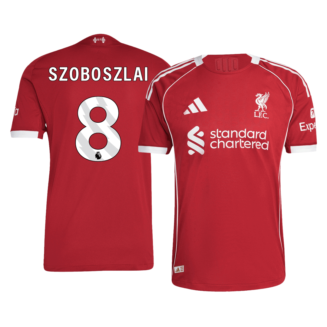 Liverpool Heimtrikot 2025/26 Spieler-Version SZOBOSZLAI #8