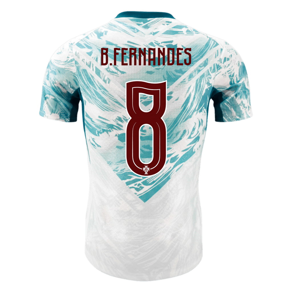 Portugal Auswärtstrikot 2026 Spieler-Version B.FERNANDES #8